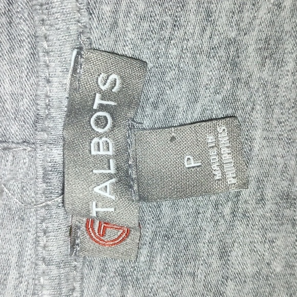 Talbots Women's Open Front Hooded Light Weight Cardigan Sweater Size P - Picture 6 of 7